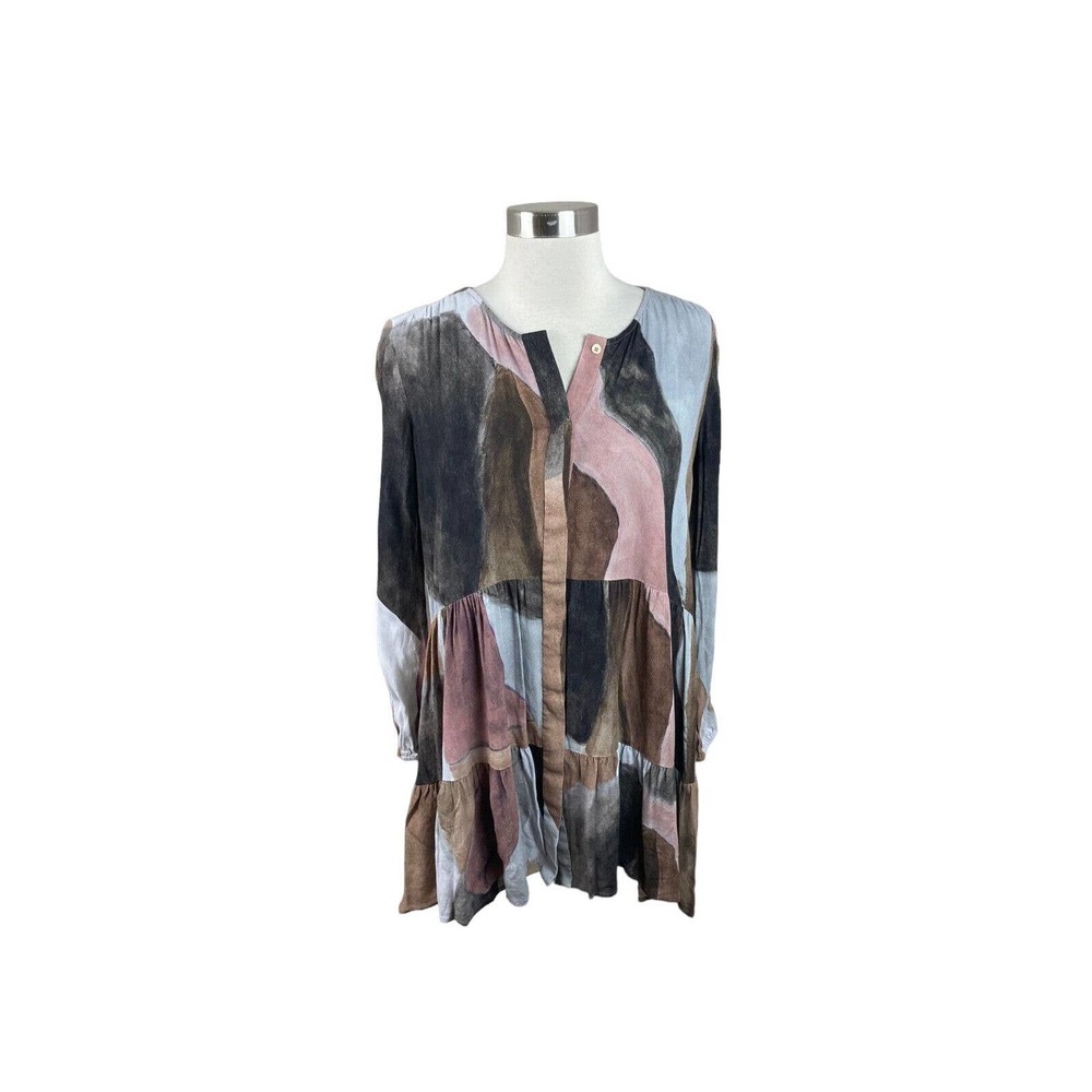 Aritzia Wilfred Barossa Boho Light Foxfire Tiered Dress Size XS